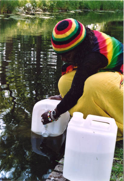 Women fetching water