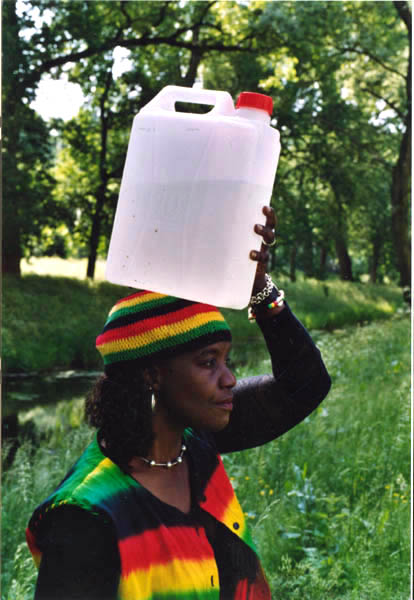 Women fetching water